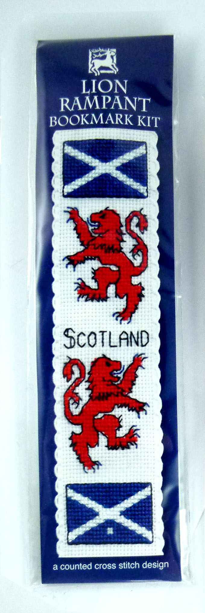 Crafts, Cross Stitch Bookmark Kit, Rampant Lion